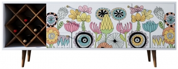 Комод с бутылочницей Berber 180X40X70 CM