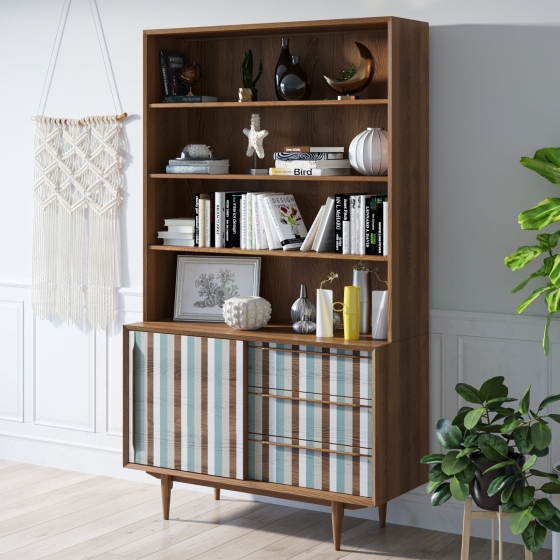 Библиотека Bruni 120X45X205 CM 4