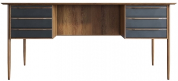 Рабочий письменный стол Bruni Black 166X60X75 CM