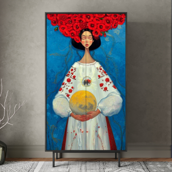 Шкаф двухдверный Emerson Женщина с планетой 100X45X190 CM