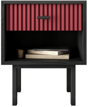 Тумбочка прикроватная Emerson 40X35X55 CM Red