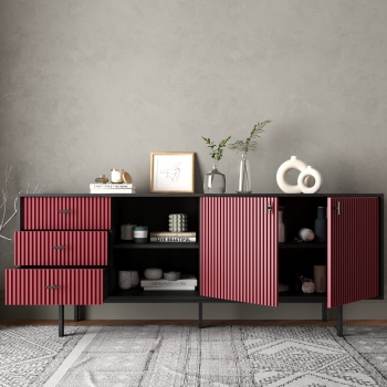 Комод Emerson 190X45X75 CM Red
