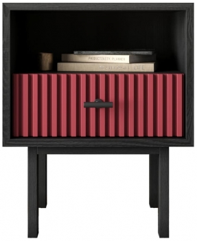 Тумбочка прикроватная Emerson 40X35X55 CM Red
