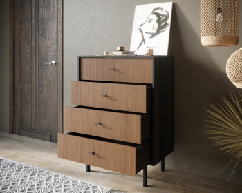 Вертикальный комод с четырьмя ящиками Emerson 80X45X110 CM