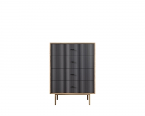 Комод вертикальный с четырьмя ящиками "Emerson" арт EM18/7024/L