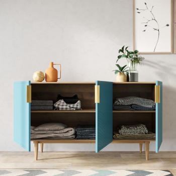 Комод Line 150X45X90 CM blue