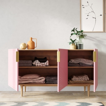 Комод Line 150X45X90 CM pink