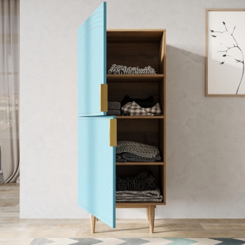 Вертикальный комод Line 60X45X140 CM blue