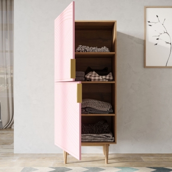 Вертикальный комод Line 60X45X140 CM pink