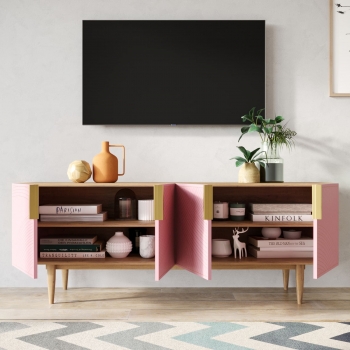 Тумба под TV Line 160X45X60 CM pink