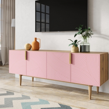 Тумба под TV Line 160X45X60 CM pink