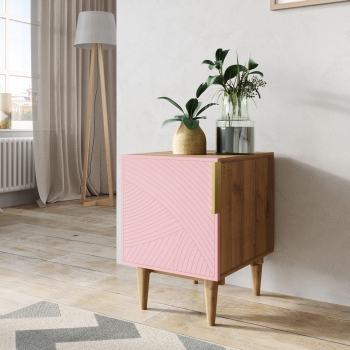 Тумбочка прикроватная Line 40X35X55 CM pink