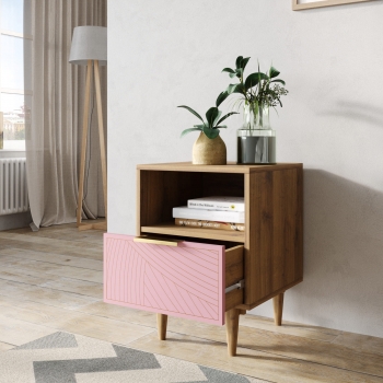 Тумбочка прикроватная Line 40X35X55 CM pink