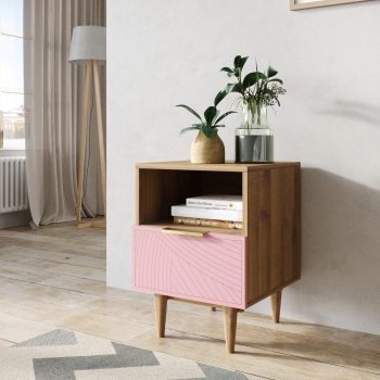 Тумбочка прикроватная Line 40X35X55 CM pink