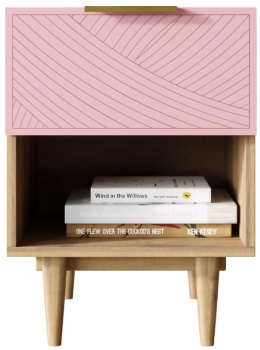 Тумбочка прикроватная Line 40X35X55 CM pink