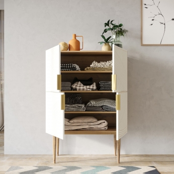 Комод Line 90X50X125 CM beige