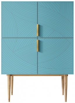 Комод Line 90X50X125 CM blue