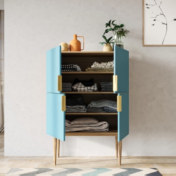 Комод Line 90X50X125 CM blue