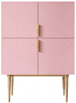 Комод Line 90X50X125 CM pink