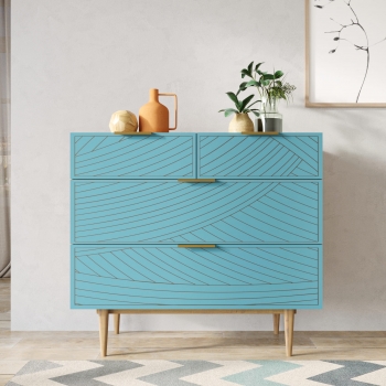 Комод Line 90X50X90 CM blue