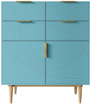 Комод Line 90X60X105 CM blue
