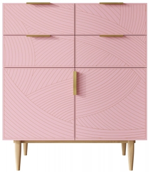 Комод Line 90X60X105 CM pink