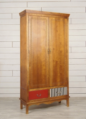 Двустворчатый платяной шкаф Гуашь 100X60X200 CM 3