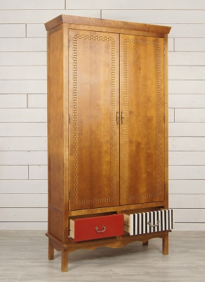 Двустворчатый платяной шкаф Гуашь 100X60X200 CM 5