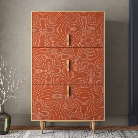 Высокий комод Line 104X45X174 CM 4