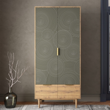 Шкаф двухстворчатый Line 90X50X200 CM