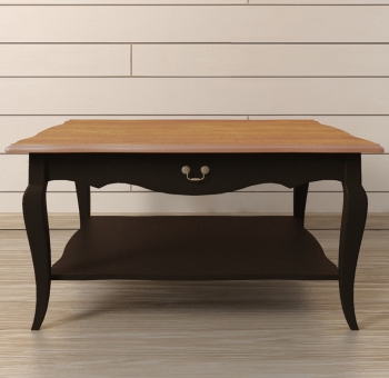 Стол журнальный Leontina Black 90X90X46 CM