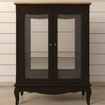 Витрина Leontina Black 80X37X106 CM