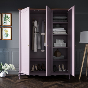 Шкаф для одежды Leontina Lavanda 150X60X202 CM