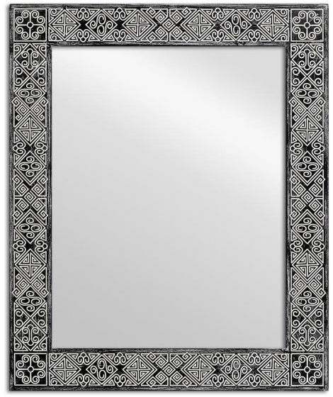Зеркало Papua 90X110 CM Black 1