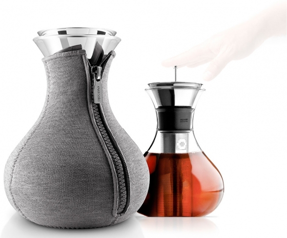 Чайник заварочный tea maker в неопреновом текстурном чехле 1 L темно-серый 5