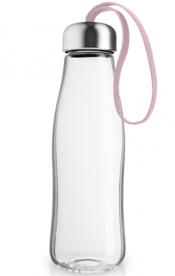 Бутылка стеклянная 500 ml розовая 1