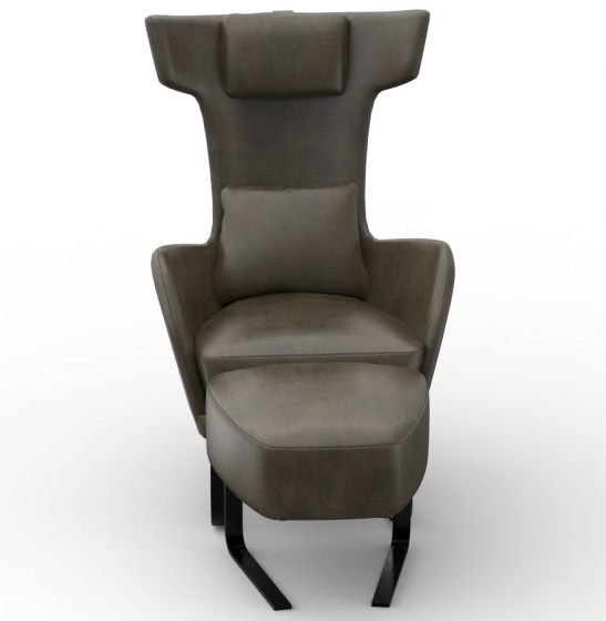 Кресло с оттоманкой Kangou 70X94X109 / 52X51X48 CM 4