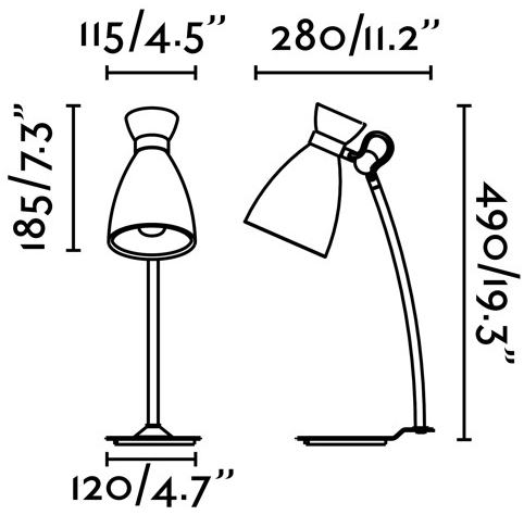 Настольная лампа Retro 12X28X49 CM бежевая 2