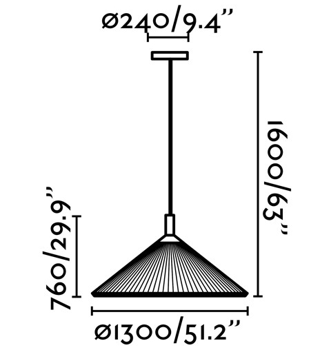 Интерьерный светильник Hue In 130X130X76 CM коричневого цвета 4