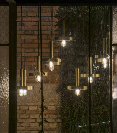 Подвесной светильник Whizz 25X25X26 CM золотой 4