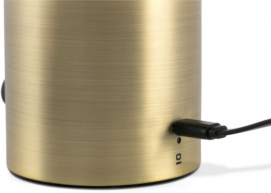 Настольная портативная лампа Hoshi LED 26X26X40 CM Satin gold 2