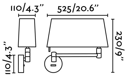 Бра Desliz LED 53X23X11 CM 5