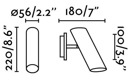 Бра Link 5X18X22 CM бронзовое 4