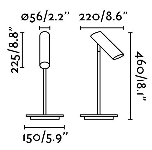 Лампа для рабочего стола Link 15X22X46 CM белая 3