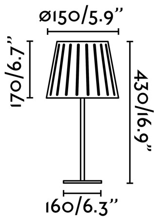 Настольная лампа Mix 22X22X43 CM белая 5