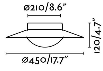 Потолочный светильник Side LED 45X45X12 CM white 3
