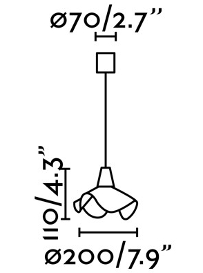Подвесной светильник Helga LED 20X20X11 CM чёрный 2