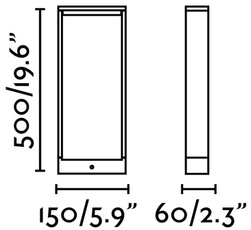 Ландшафтный светильник Alp LED 15X6X50 CM 3