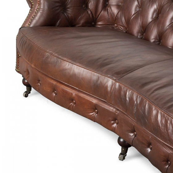 Винтажный диван в английском стиле Cambridge 225X100X70 CM 5