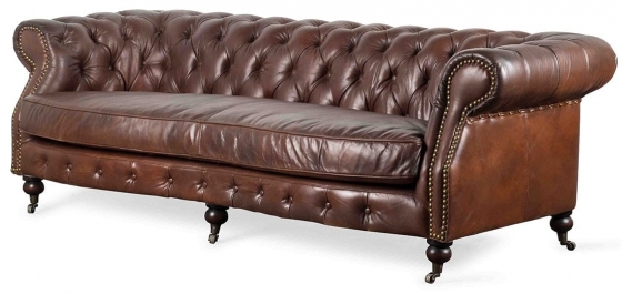 Винтажный диван в английском стиле Cambridge 225X100X70 CM 1